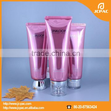 high quality plastic soft tubes used for facial cleanser, cosmetic packaging with OEM logo printing