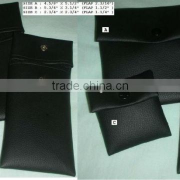 Imitation leather coin pouches