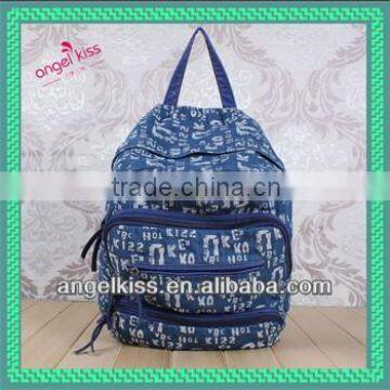 2014 Guangzhou canvas backpack China manufacturer printing backpack