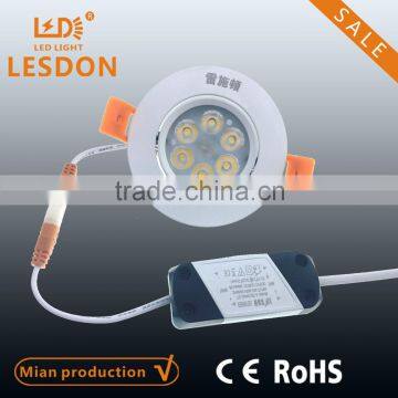 6w round led downlight ceiling light, high lumen. CE SAA C-tick Approved                        
                                                Quality Choice