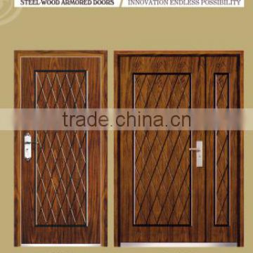 China supplier steel wooden armored doors