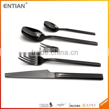 Thailand flatware kitchen cutlery black metal cutlery