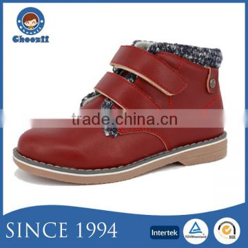European Style Wide Size Leather Upper Children Winter Casual Shoes