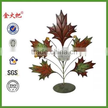2015 Autumn series Metal maple candleholder ornament for sale