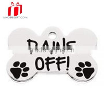 Color Printed Epoxy Zinc Alloy Pet Tag,Metal Pet Tags For Dogs,Novelty Charming Metal Paw Pet Tag