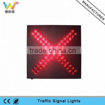 Red Cross toll station signal sign LED warning traffic light sale