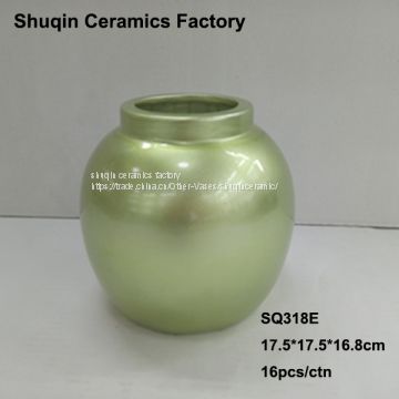 round vase dolomite vase indoor vase table vase ceramic vase for home decor