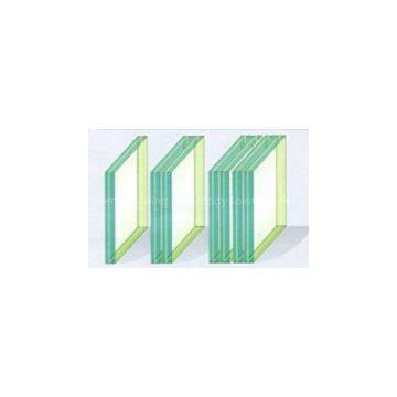 Heat absorbing color laminated glass