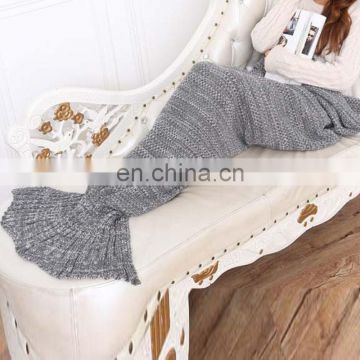 2016 newest design crochet mermaid tail blanket leisure knit pattern blanket