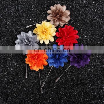 Flower Lapel Pins Brooches for Women High Quality Broches Lapel Pin For Wedding Handmade Suits Shirt Men Brooch