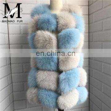 New Arrival 2015 Winter Warm Vest Fashion Women Fox Fur Vest Real Fur Coat