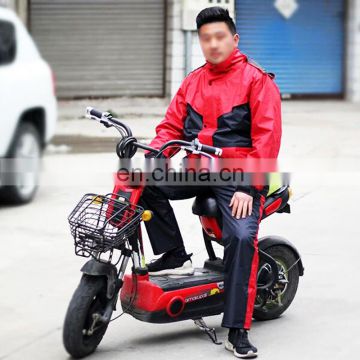durable polyester motorcycle raincoat