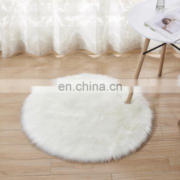 handmade fashionable living room using wool like faux fur carpet
