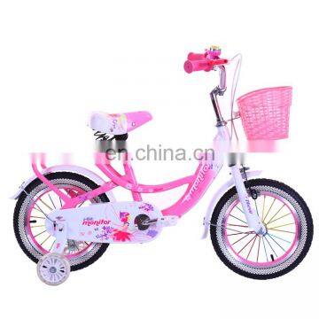 High Quality One Set Rear Carrier Kids Bike for Girls / Alloy Rim Kids Bicycle /Beautiful Girls Children Bike