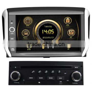 Hot selling Touch screen wince car central multimedia for Peugeot 208 with GPS/3G/DVD/Bluetooth/IPOD/RMVB/RDS