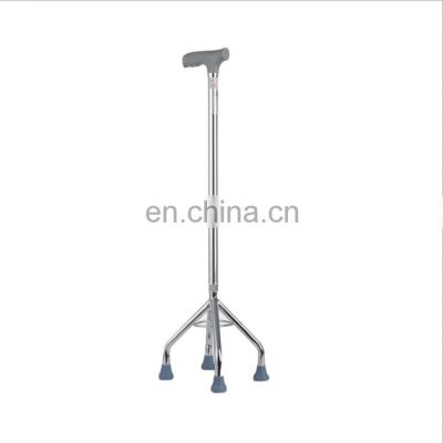 Adjustable Aluminum cane with 4 legs adjustable walking aid Four-feet walking stick