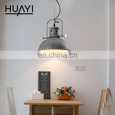 HUAYI Wholesale Industrial Style 5W 10W Living Room Kitchen Indoor Hanging Iron LED Pendant Light