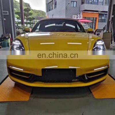 Runde Top Ranking Quality PP Material For Porsche 718 Boxster Upgrade GTS Style Front Bumper Front Rear Lip Body Kit