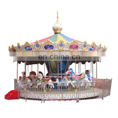 Carousel rides professional manufacturer mechanical carousel rides indoor play mini carousel rides