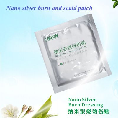 Nano silver burn and scald patch