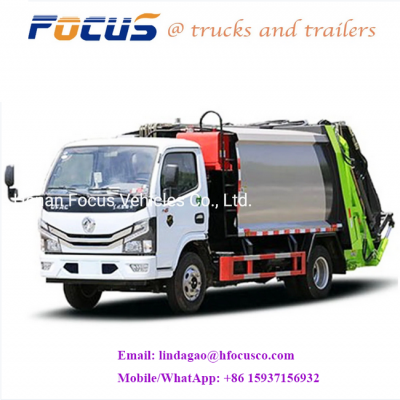 China Compactor Garbage truck,New Design Garbage Collection Truck 10cbm Kitchen Compactor Garbage Waste Truck