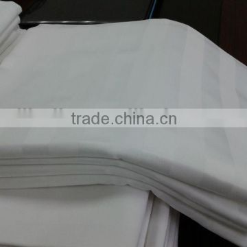 T/C 50/50 60*40/173*120 3cm sateen stripe fabric for bedding sheet set