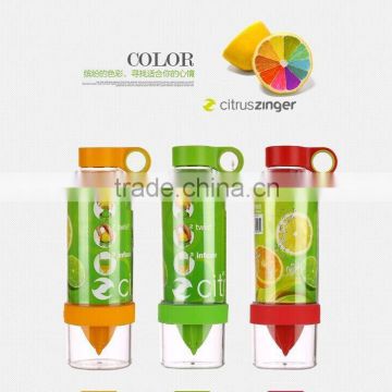 joyshaker 600ml Tritan fruit tea infuser water bottle sport health lemon cup juice cyclingbottle wholesale plastic shaker bottle