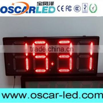 Plastic led light digital wall clock Oscarled made in China