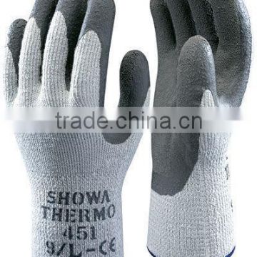Hot sale high quality gardening glove grey color latex palm coated cotton work glove wholesale GL2065