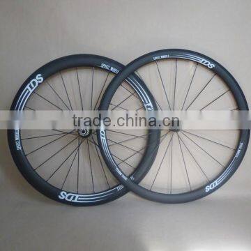 23mm wide combo Carbon wheels 38mm front and 50mm rear clincher bicycle wheelset road