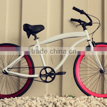 26'' aluminum alloy beach cruiser bike
