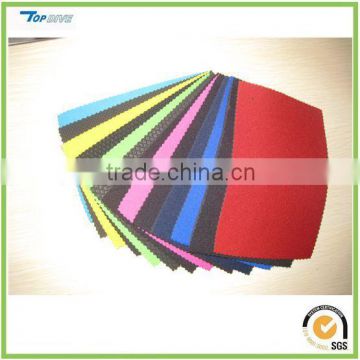 Neoprene fabric sheet laminated with polyester