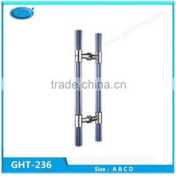 GHT-236hot sales luxury tube style door pull handle stainless steel with high quality for glass door