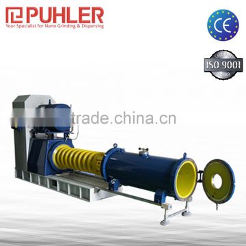 Puhler Diaphragm Pump Steel Grinding Cylinder & Disc Horizontal Bead Mill 46 L Capacity