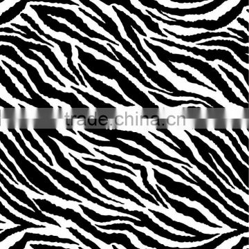 100% polyester zebra print taffeta fabric textile