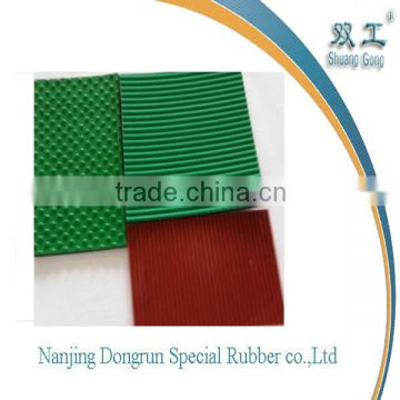 colour fine ribbed and round dot rubber sheet