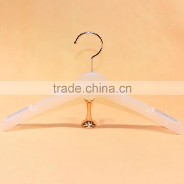 Transparent anti-slip hanger plastic for clothes garment display