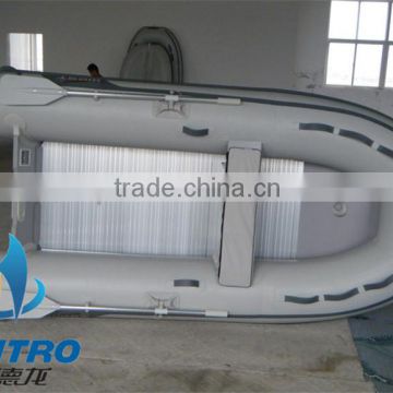HEITRO 1.2mm inflatable boat wtih aluminum floor and 3m PVC inflatable fishing boat and inflatable aluminum floor boat