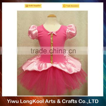 Hot sale luxury birthday tutu dress for kids pink tulle ballet tutu dress