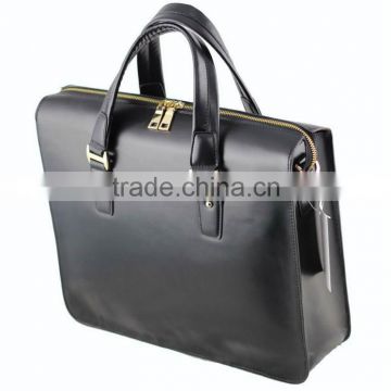 Carbon fiber leather laptop briefcase