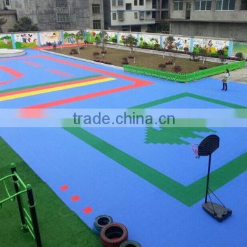 factory direct sale interlocking badminton court for playground in college
