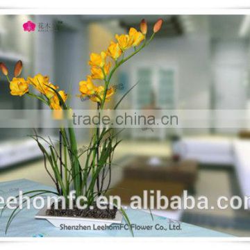 high quality silk flower orchid with pot