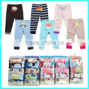 Factory direct wholesale 5 piece set embroidered cotton baby baggy pants