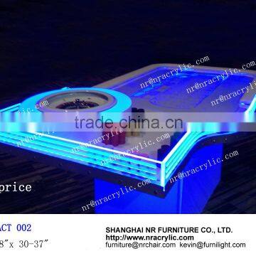 Shanghai LED casino solid wood poker table