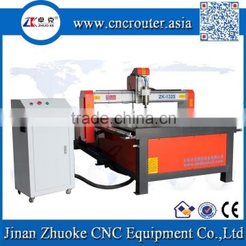 China Cast Aluminum Gantry Woodworking CNC Router Machine ZK-1325 200MM Z-Axis PCI NcStudio Controller