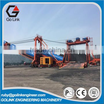 widely used low price new design china manufacture rubber conveyor belt stacker reclaimer