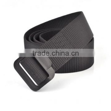 plastic buckle braided nylon military belt