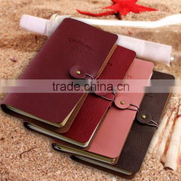 Vintage Classic Retro Journal Travel Leather Notepad Notebook Blank Diary Memo Lovers 1+1 Notebook 60 sheets