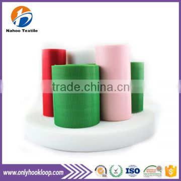 Hot sell injection hook loop fastener, colorful injection hook loop tape, nylon injection hook loop