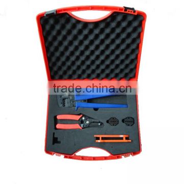 A2546-5D2 crimping tool set with MC3,MC4 tyco connectors MC4 solar spanner multi function cable cutter/wire stripper